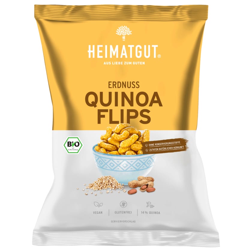 Heimatgut Bio Erdnuss Quinoa Flips 110g